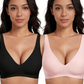 👍LAST WEEK- ONLY￡10.99!!⚡50K+ SOLD💕Jelly Wireless Womens Comfortable Wireless Bras Push Up Bralettes Seamless Tshirts Bras Deep V Everyday Bras