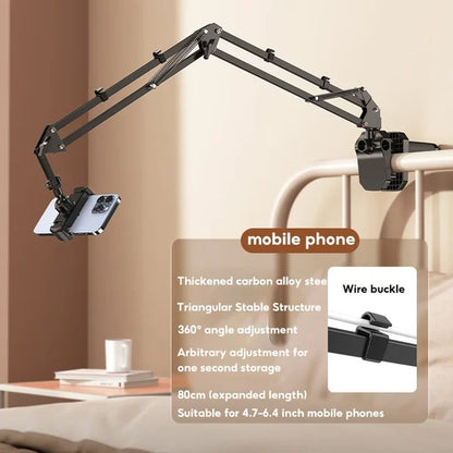 🔖 LIMITED-TIME 50% OFF! ⚡ Hidden Bedside Retractable Phone & Tablet Holder🛏️
