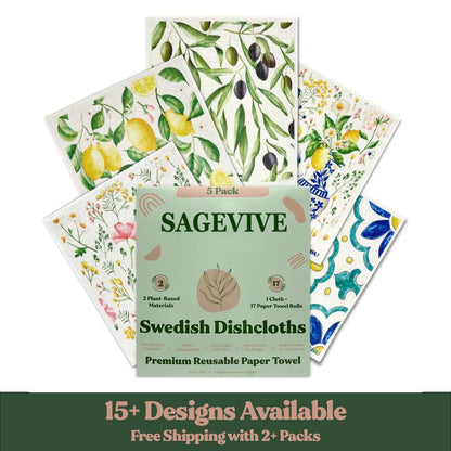 New Arrival- Kitchen Goods🌿Swedish Dishcloths for Kitchen & Cleaning🧽 | 5 Pack