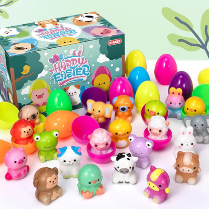 🔥Last Day Special Price ￡9.99!!⚡50K+ SOLD🎁12/24PCS Easter Eggs Prefilled Slow Rising Squishy Toys