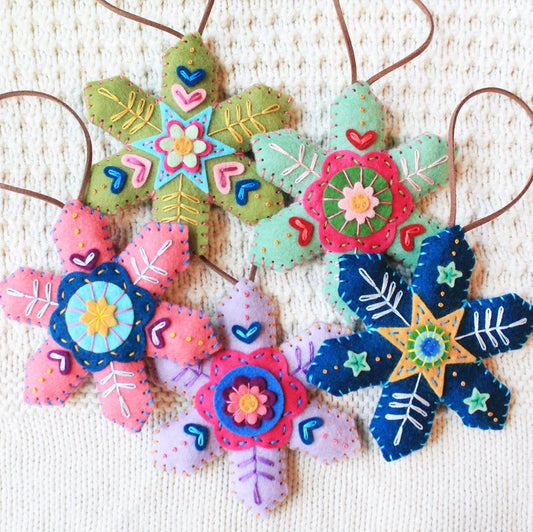 🎄Early Christmas Hot Sale 49% OFF💖Christmas Snowflake Felt Ornament/Ornament Kit🧵🌸