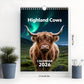 🐮2026 Highland Cattle-Calendar📅
