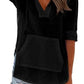 Women's V-Neck Hooded Beach Cover-Up