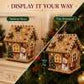 🔥 49% OFF🎄Christmas Pearl Cottage Art Kit | Pre-Cut Wooden Panels, Sparkling Rhinestones, Pearl Beads & Complete Tools for a 3D Holiday House ✨