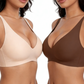 💗LAST DAY SALE ￡9.99!!⚡50K+ SOLD💕Jelly Wireless Womens Comfortable Wireless Bras Push Up Bralettes Seamless Tshirts Bras Deep V Everyday Bras
