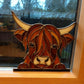 🎄🎅CHRISTMAS LIMITED SALE: ￡7.99!🎁Highland Cow Window Corner Decor🐮