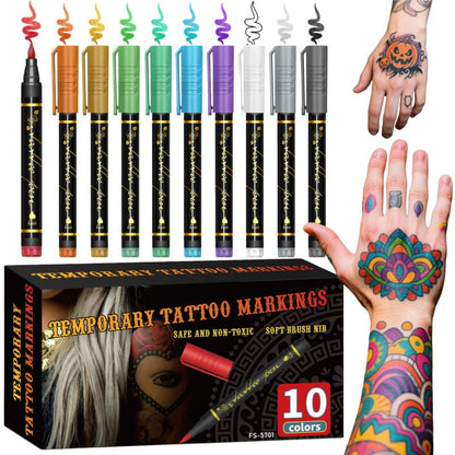 Holloween Best Gift🧚🔥Temporary Tattoo Markers for Skin
