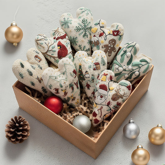 🎅Best Christmas Gift💖DIY Heart Shaped Hand Embroidered Christmas Ornament/Ornament Kit