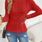 🔥 This Week’s Special – 50% OFF!! ⏰Women's Chunky-Knitted Crew Neck Peplum Sweater🧶👚