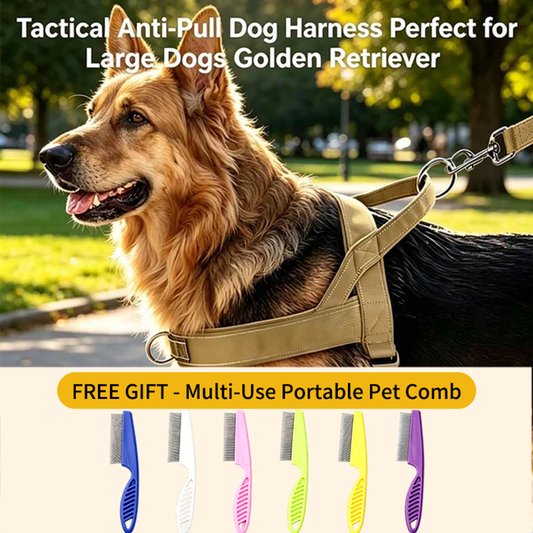 🔥LAST DAY SALE: ONLY ￡9.99!!🏆✨Heavy-Duty Tactical Dog Harness with Handle🐕