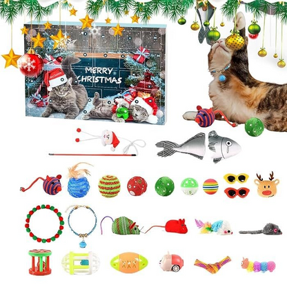 🐱2024 Christmas Countdown Cat Toys Advent Calendar🐈