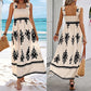 Women’s Summer Print Sleeveless Flowy Long Dress