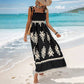 Women’s Summer Print Sleeveless Flowy Long Dress