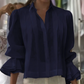 ☀️Summer Hot Sale 50% OFF🌼Graceful Ruffle Sleeve Shirt With Pleats