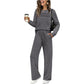 ⏳LAST DAY SALE 70% OFF🔥Women's Crew Neck Top & Drawstring Pants Set