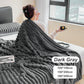 ⏳LAST DAY SPECIAL PRICE: ￡10.99!!🎁Super Soft Fur Ribbed Fleece Throw Blanket⛄🔥