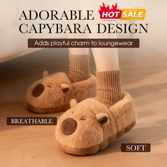 🎅Christmas Sale-Up to 50% OFF🎁 🐾Warm Indoor Non-Slip Capybara Slippers🔥