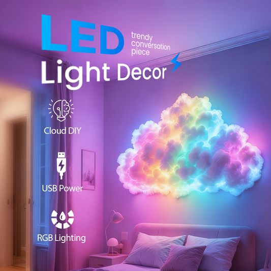 ⏳Limited-time 49% off⏰DIY USB-Powered Thundercloud LED Light Decor🌈☁️⚡