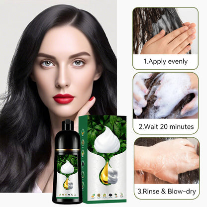 💖LAST DAY SALE 50% OFF🌿💁‍♀️MiracleMuse 3-in-1 Herbal Hair Dye - Perfect for Gray Coverage & Daily Color Care🧴
