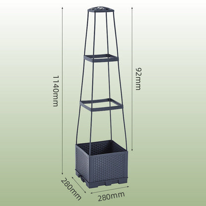 🔥Last Day Sale 50% OFF🌟Garden Raised Bed Planter Boxes with Trellis🍅