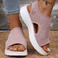 ⏳2026 Summer Hot Sale 70% OFF🎁Women’s Knit Platform Sandals – Lightweight, Breathable & Arch-Supported 🏝️☁️  Cushioned Memory Foam Footbed • Non-Slip Sole • All-Day Comfort for Summer Walks, Holidays & City Days 🎁🇬🇧
