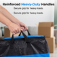 ⏰Last 4 hours Sale:£8.99!!🧳 Collapsible Storage and Moving Bag – Heavy-duty handles & zippered closure – Folds flat, perfect for moving, travel or closet organization – reusable & easy to clean 🏠