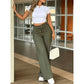 ⏳Last Day Sale Only ￡15.99!!👖💥Women's High-Waisted Straight Leg Trousers – Front seam & elastic back – Versatile, comfortable & perfect for office or casual wear ✨🌸