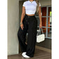 ⏳Last Day Sale Only ￡15.99!!👖💥Women's High-Waisted Straight Leg Trousers – Front seam & elastic back – Versatile, comfortable & perfect for office or casual wear✨🌸