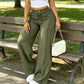 ⏳Last Day Sale Only ￡15.99!!👖💥Women's High-Waisted Straight Leg Trousers – Front seam & elastic back – Versatile, comfortable & perfect for office or casual wear ✨🌸