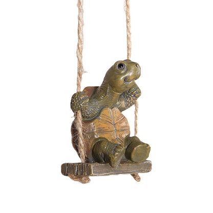 ⏳LAST DAY SALE ONLY ￡9.99!!⏰Whimsical Turtle Swing Decor – A Charming Hanging Ornament for Garden, Patio & Indoor Spaces 🌿✨