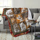 ⏳ LAST DAY SALE: £12.99!! 🐱💤 Cozy 9‑Panel Sleeping Cats Blanket – Ultra‑Soft Flannel, Reversible Design, Perfect for Sofa, Bed & Travel 🌙✨