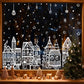 ⏳LAST DAY SALE ONLY￡6.99!🎁🎄 Christmas Village Window Sticker Set