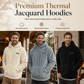 ⏳LAST DAY SALE ONLY ￡16.99!!✨Men's Winter Fleece Lined Hoodie Jacquard Pattern Long Sleeve Pullover Sweatshirt for Casual Outdoor Wear✨