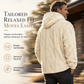 ⏳LAST DAY SALE ONLY ￡16.99!!✨Men's Winter Fleece Lined Hoodie Jacquard Pattern Long Sleeve Pullover Sweatshirt for Casual Outdoor Wear✨