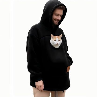 2026 A must-have for pet lovers 🐾 Cozy Fleece Pet Bonding Pouch Hoodie – Warm & Supportive Small Pet Carrier Clothing