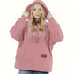 2026 A must-have for pet lovers 🐾 Cozy Fleece Pet Bonding Pouch Hoodie – Warm & Supportive Small Pet Carrier Clothing