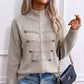 ⏳LAST DAY SALE ONLY￡21.99!🔥✨ Effortless Elegance | Women's Casual Double Zipper Sweater Jacket