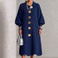 🍂Autumn Hot Sale 59% OFF🔥✨Women's Lantern Sleeve Ribbed Knit Maxi Dress