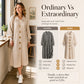 🍂Autumn Hot Sale 59% OFF🔥✨Women's Lantern Sleeve Ribbed Knit Maxi Dress