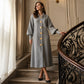 🍂Autumn Hot Sale 59% OFF🔥✨Women's Lantern Sleeve Ribbed Knit Maxi Dress