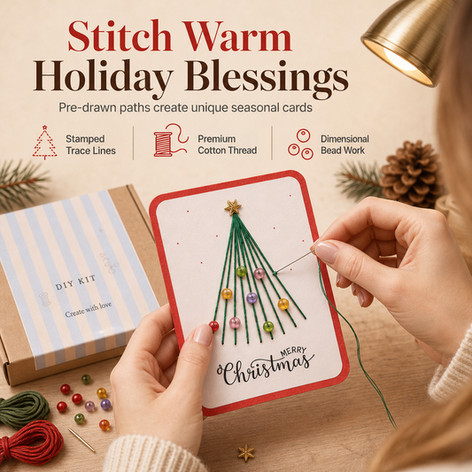 🔥CHRISTMAS SALE ONLY￡7.99!🎁🎄Merry Christmas DIY Greeting Card Making Kit