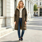 🔥LAST DAY SALE ONLY￡23.99!!☀️🧥 Women's Reversible Long Winter Parka Coat, Hooded Zip Jacket with Soft Fleece Lining, Loose Fit 2-Way Wear Puffer Outerwear ❄️