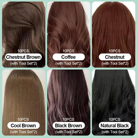 Plant Bubble Hair Dye Shampoo🌿 🌿Buy 6 Get 4 FREE (10PCS)